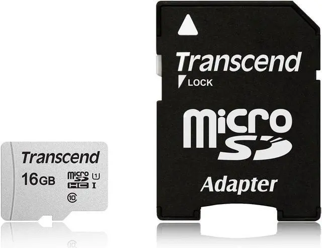 Alt view image 5 of 16 - 16GB Transcend 300S microSDHC UHS-I CL10 Memory Card with SD Adapter 95MB/sec