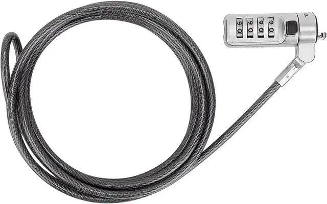 Alt view image 16 of 20 - Targus DEFCON Cable Lock - Resettable - Galvanized Steel - 6.50 ft - For Notebook - ASP66GLX