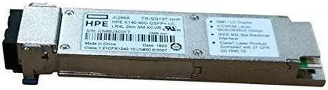 Alt view image 5 of 6 - HP X140 40G QSFP+ LC LR4L 2KM SM Transceiver