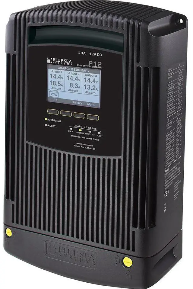 Alt view image 3 of 3 - BLUE SEA 7532 P12 GEN 2 BATTERY CHARGER 40 AMP 3 BANK