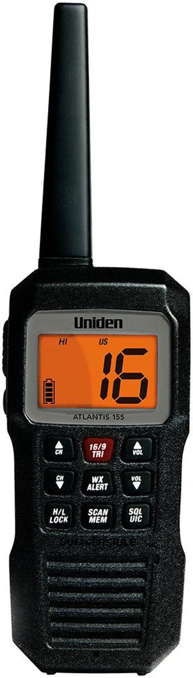 Alt view image 9 of 19 - UNIDEN Handheld 2-Way VHF Marine Radio Floating ATLANTIS 155