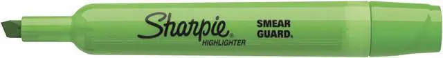Alt view image 4 of 18 - Sharpie Accent Tank Style Highlighter Chisel Tip Fluorescent Green Dozen 25026