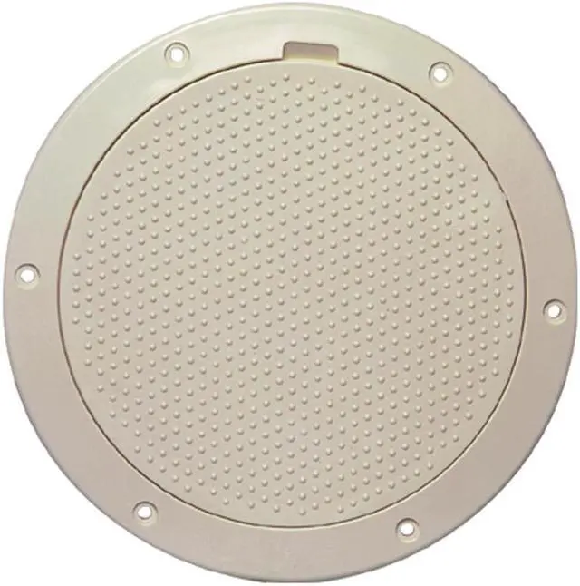 Alt view image 7 of 7 - Beckson 6" Non-Skid Pry-Out Deck Plate - Beige