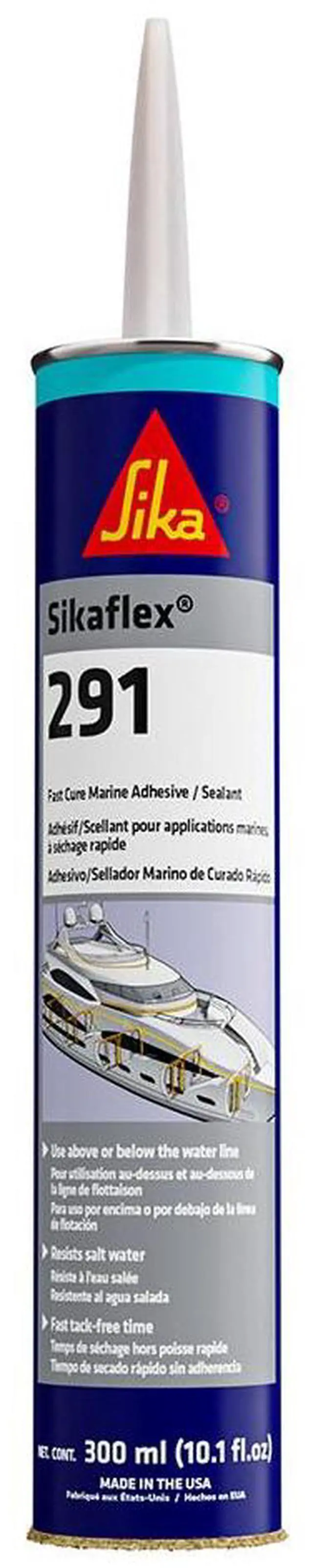 Alt view image 2 of 4 - Sika 90923  flex 291 Fast Cure Adhesive  Sealant 10.3oz(300ml) Cartridge - Black