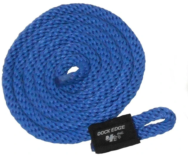Alt view image 4 of 4 - Set of 2 Blue and Black Outdoor Marine Hardware Accessories Dock Edge Fender Line, 9"