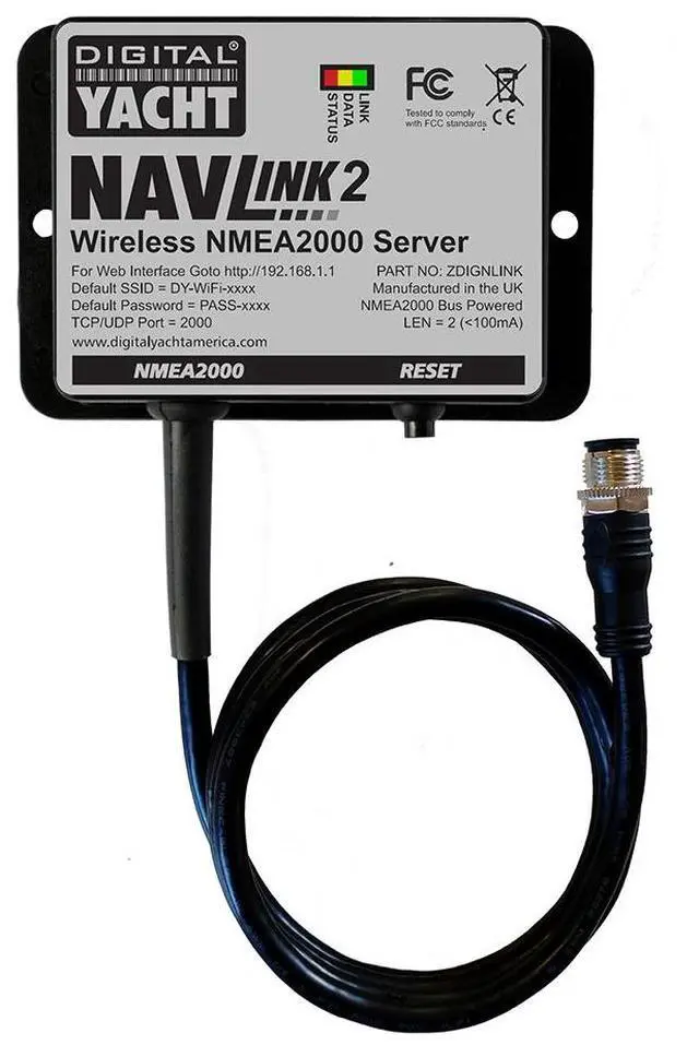 Alt view image 5 of 5 - Digital Yacht NavLink 2 NMEA to WiFi Gateway