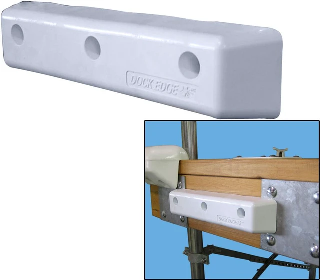 Main image of DOCK EDGE PROTECT STRAIGHT HD 12" PVC DOCK BUMPERS