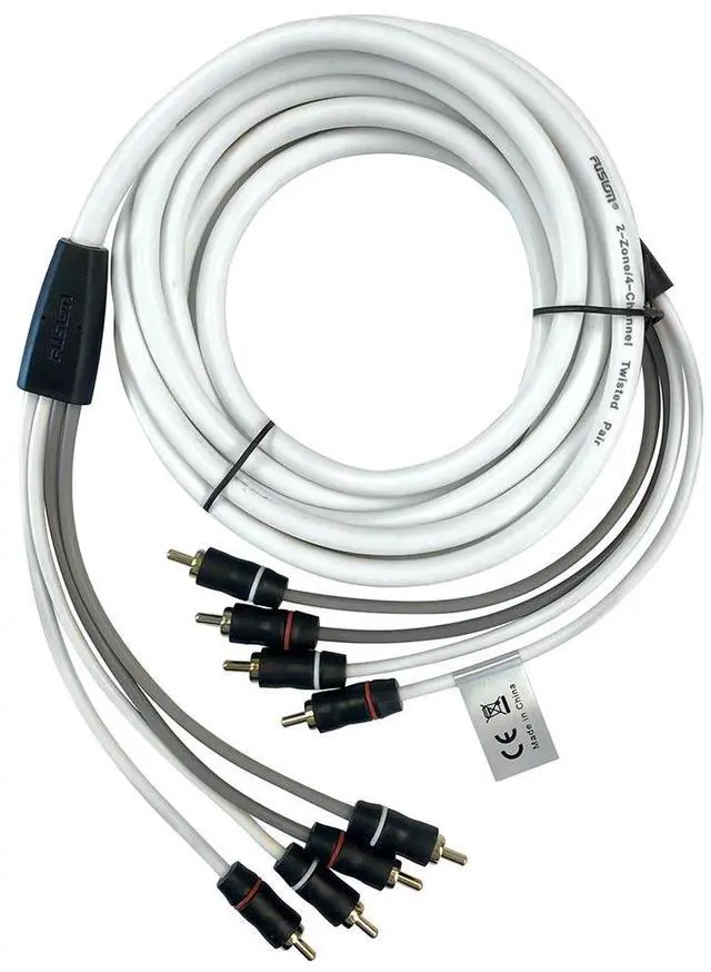 Alt view image 8 of 8 - FUSION EL-FRCA12 12' Standard 4-Way RCA Cable