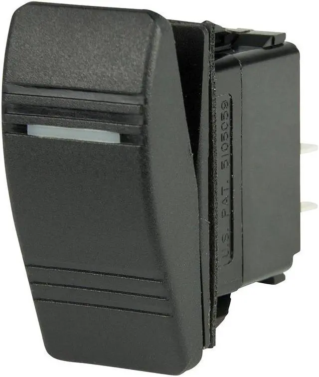 Alt view image 7 of 7 - BEP DPST Contura Switch - 1-Amber LED - OFF/ON