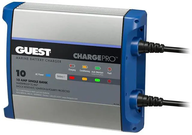 Alt view image 8 of 8 - GUEST 2710A 10A 1 BANK 120V INPUT BATTERY CHARGER