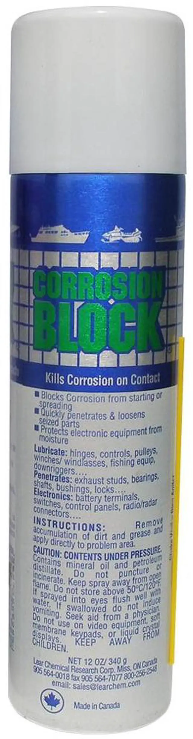 Alt view image 6 of 6 - Corrosion Block 12oz Aerosol Can - Non-Hazmat, Non-Flammable & Non-Toxic