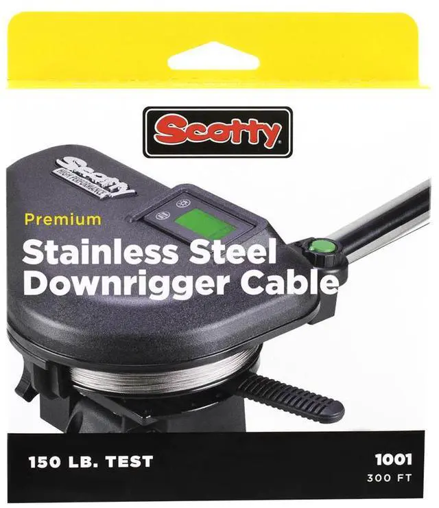 Alt view image 12 of 12 - Scotty 2401K High-Performance SS Downrigger Cable - 300 ft.