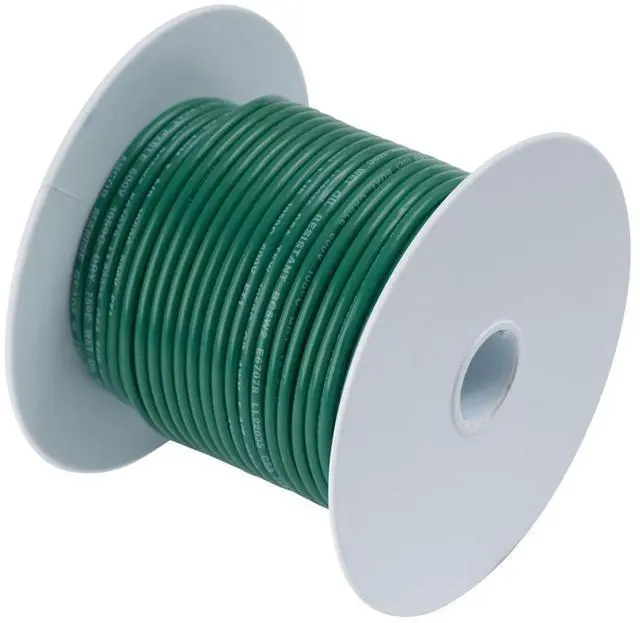 Alt view image 2 of 2 - ANCOR 106310 Primary Wire, Marine, 12 AWG, 1C C, Green, Vinyl, Stranded, 600V,
