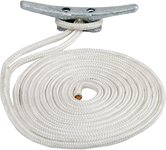 Main image of Sea-Dog Double Braided Nylon Dock Line - 3/8" x 25' - White