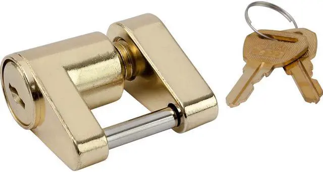 Alt view image 2 of 2 - SEA DOG BRASS PLATED ZINC COUPLER LOCK - 2 PIECE
