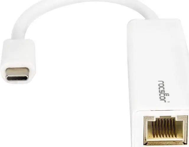 Main image of ROCSTOR Y10A173-W1 USB-C TO GIGABIT ADAPTER WHITE