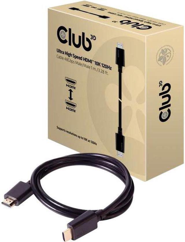 Alt view image 9 of 20 - Club 3D Ultra High Speed HDMI™ Cable 10K 120Hz 48Gbps M/M 1 m./3.28 ft.