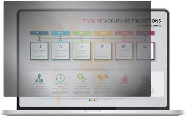 Main image of Rocstor PV0015-B1 PrivacyView Privacy Filter for 15.6" Widescreen Laptop, Black