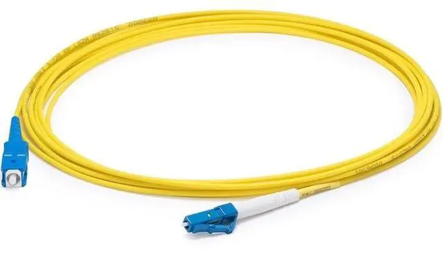 Alt view image 5 of 5 - AddOncomputer.com 2m SMF 9/125 Simplex SC/LC OS1 Yellow LSZH Patch Cable