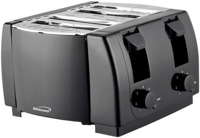 Alt view image 3 of 9 - Brentwood TS-285 Cool Touch 4-Slice Toaster (Black)