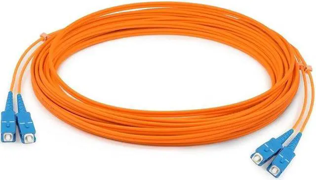 Alt view image 3 of 5 - Add-on This Is A 2m Sc (male) To Sc (male) Orange Duplex Riser-rated Fiber Patch Cable.