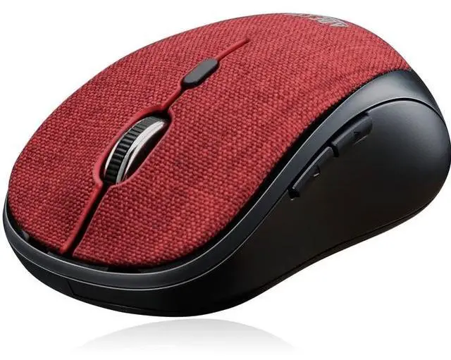 Alt view image 11 of 17 - Adesso iMouse S80R Mini Wireless 5-Button Fabic Mouse Red