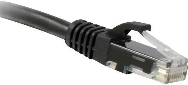 Main image of ENET C6-BK-25-ENC CAT6 BLACK 25FT MOLDED BOOT PATCH CBL - ENET Cat6 Black 25 Foot Patch Cable with Snagless Molded Boot (UTP) High-Quality Network Patch Cable RJ45 to RJ45 - 25Ft