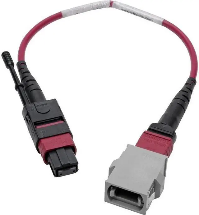 Alt view image 3 of 6 - Tripp Lite N846-08N-A2B 8" MTP/MPO Parallel Optics Base-8 Migration Fiber Adapter, Polarity A to B, 12 Fiber, 40 / 100 GbE, OM4 Male to Female