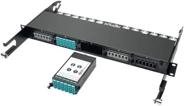 Alt view image 11 of 17 - Tripp Lite 12-Fiber Patch Panel 2 Mtp/Mpo To 12 Lc 10Gb Breakout Cassette