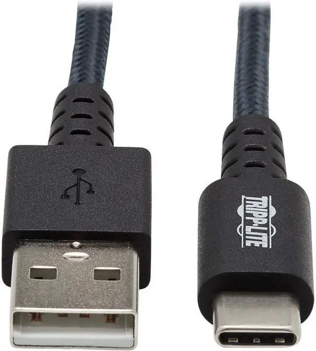 Main image of Tripp Lite Heavy Duty USB-A to USB C Charging Sync Cable for Android M/M 3ft