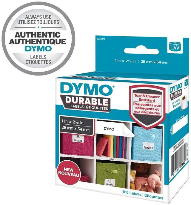 Alt view image 6 of 8 - Dymo 1976411 Lw Durable 1 Inch X 2-1/8 Inch (25 Mm X 54 Mm) White Poly, 160 Labels