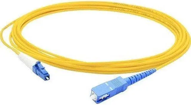 Alt view image 2 of 3 - Addon 1M Lc (Male) To Sc (Male) Yellow Os2 Simplex Fiber Ofnr (Riser-Rated) Patch Cable