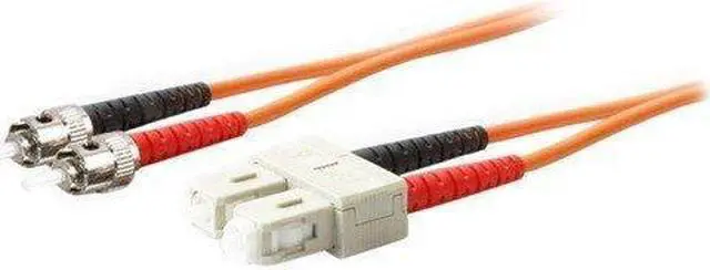 Alt view image 4 of 9 - THIS IS A 2M SC (MALE) TO ST (MALE) YELLOW DUPLEX RISER-RATED FIBER PATCH CABLE.