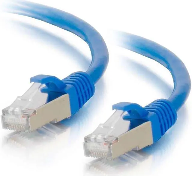Alt view image 5 of 9 - C2G 00674 Cat6a Cable - Snagless Shielded Ethernet Network Patch Cable, Blue (3 Feet, 0.91 Meters)
