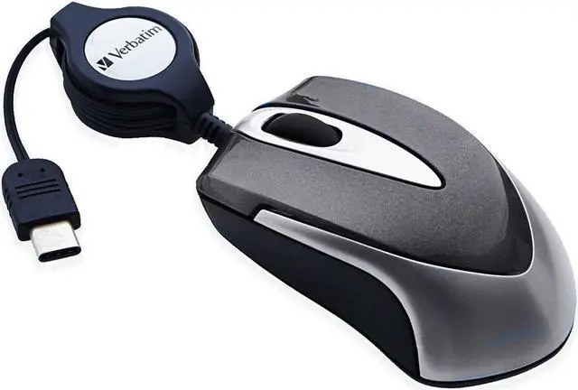 Alt view image 4 of 15 - Verbatim USB-C Mini Optical Travel Mouse Black 99235