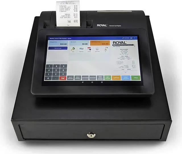 Alt view image 11 of 12 - Royal POS 1500 Point of Sale Cash Management System with Built-in Thermal Printer (89207J)