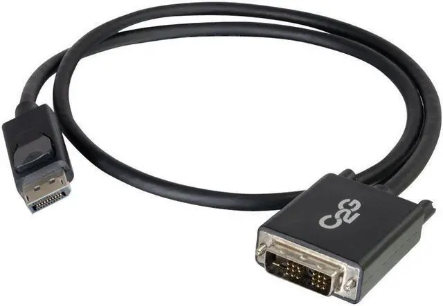 Alt view image 8 of 18 - C2G 6ft DisplayPort to DVI Adapter Cable - M/M - DisplayPort/DVI-D for Notebook, Monitor, Desktop Computer, Video Device - 6 ft - 1 x DisplayPort Male Digital Audio/Video - 1 x DVI-D (Single-Link) ...