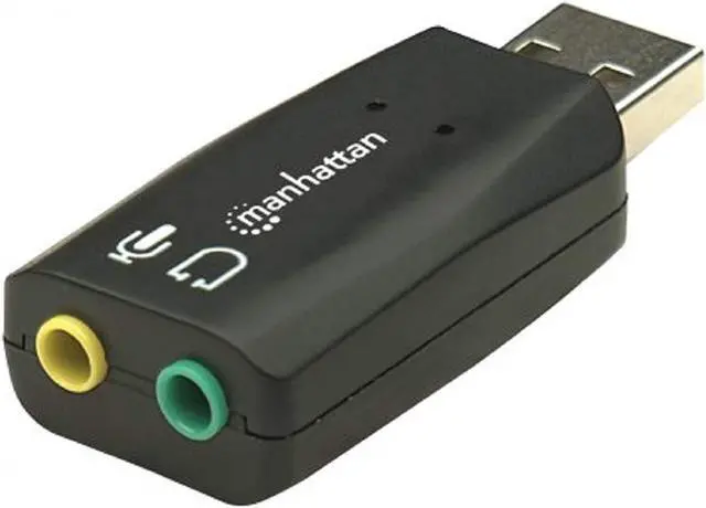 Alt view image 13 of 20 - MANHATTAN HI-SPEED USB 2.0 3-D SOUND ADAPTER IMPROVES AUDIO ACCESS AND PERFORMAN