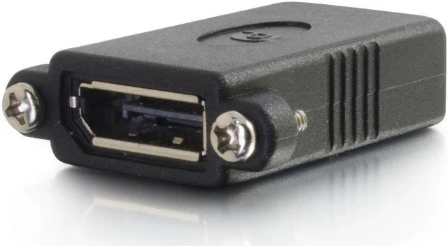Alt view image 6 of 9 - C2g Displayport Female To Female Panel Mount Coupler