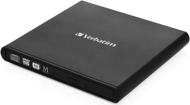 Alt view image 16 of 20 - Verbatim USB External Slimline CD/DVD Writer Model 98938