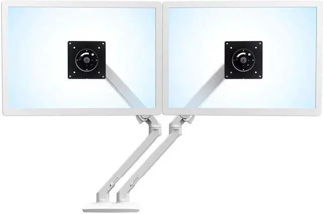 Alt view image 3 of 5 - Ergotron Mounting Arm for Monitor, LCD Display - White - 2 Display(s) Supported24" Screen Support -