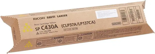 Alt view image 5 of 10 - Ricoh 821106 SP C430 Yellow Toner Cartridge