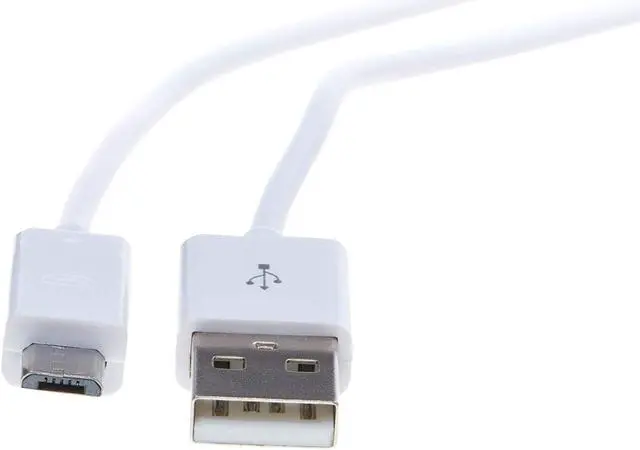 Alt view image 2 of 4 - 4XEM 4XMUSB10WH White Micro USB To USB Data/Charge Cable For Samsung/Kindle/HTC