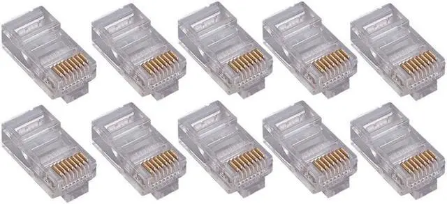 Alt view image 3 of 6 - 100PK CAT6 RJ45 MODULAR PLUG