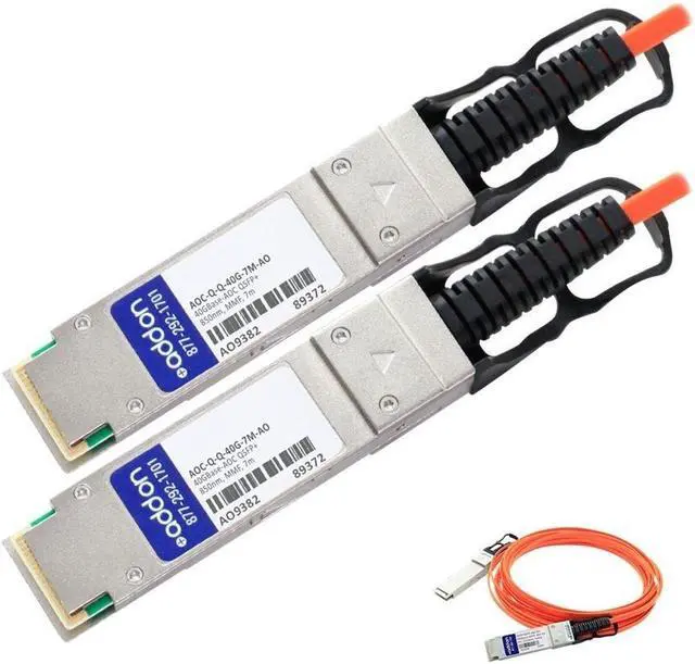 Alt view image 5 of 5 - AddOn Arista Networks AOC-Q-Q-40G-7M Compatible TAA Compliant 40GBase-AOC QSFP+ to QSFP+ Direct Attach Cable (850nm