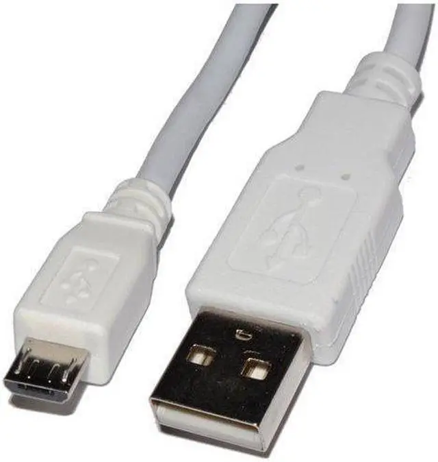 Alt view image 3 of 6 - 4XEM 4XMUSB3WH White Micro USB To USB Data/Charge Cable For Samsung/Kindle/HTC