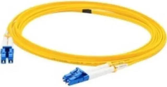 Main image of THIS IS A 25M LC (MALE) TO LC (MALE) YELLOW DUPLEX RISER-RATED FIBER PATCH CABLE