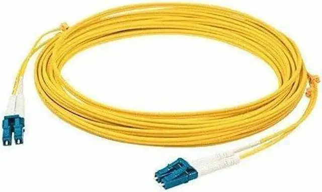 Alt view image 4 of 6 - AddOn 2m ALC (Male) to LC (Male) Yellow OS2 Duplex OFNR (Riser-Rated) Fiber Patch Cable - 100% and