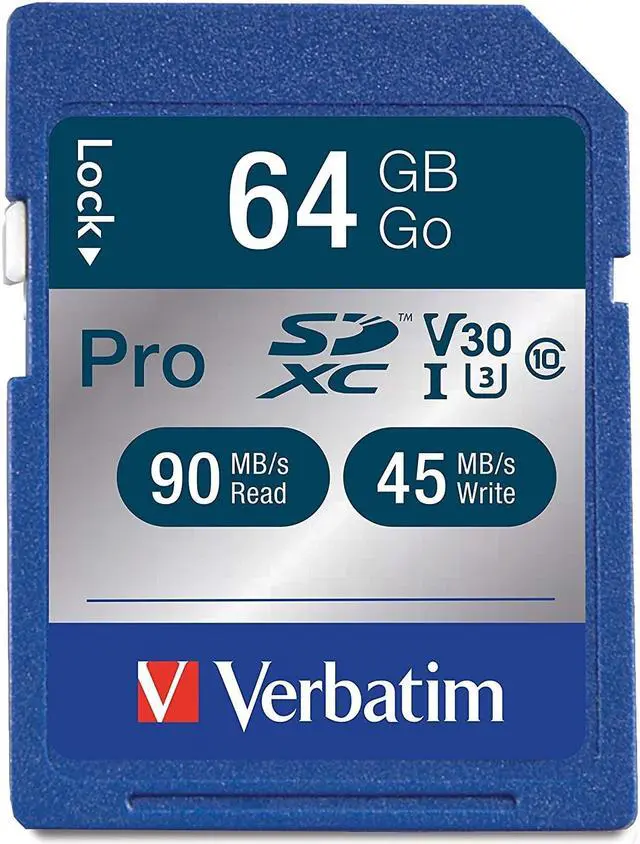 Alt view image 3 of 11 - VERBATIM CORPORATION 98670 64GB PRO 600X SDXC MEMORY CARD