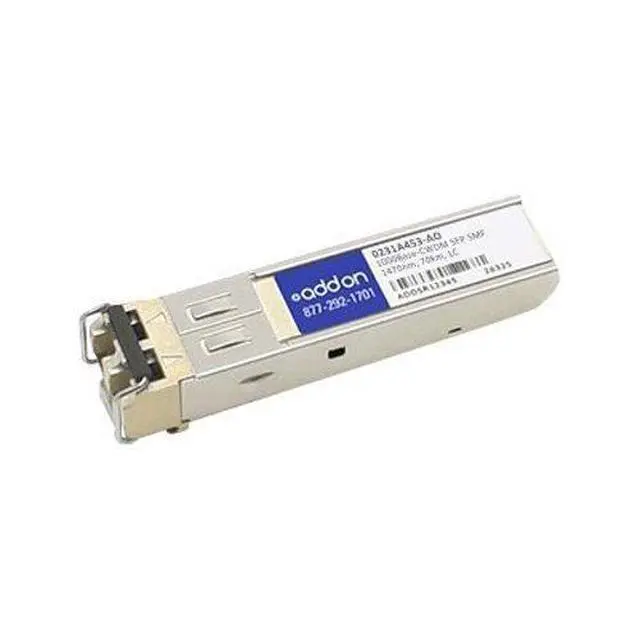 Alt view image 3 of 3 - Addon Hp 0231A453 Compatible Taa Compliant 1000Base-Cwdm Sfp Transceiver (Smf 1470Nm 70Km Lc)